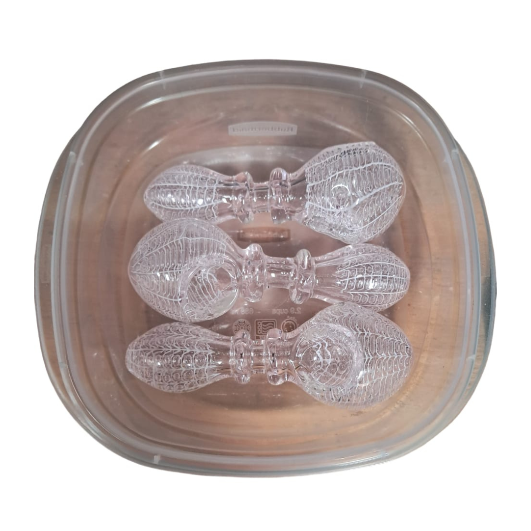 4.5 INCHES DOUBLE WALLED SPIDER WEB HAND PIPE - PACK OF 3