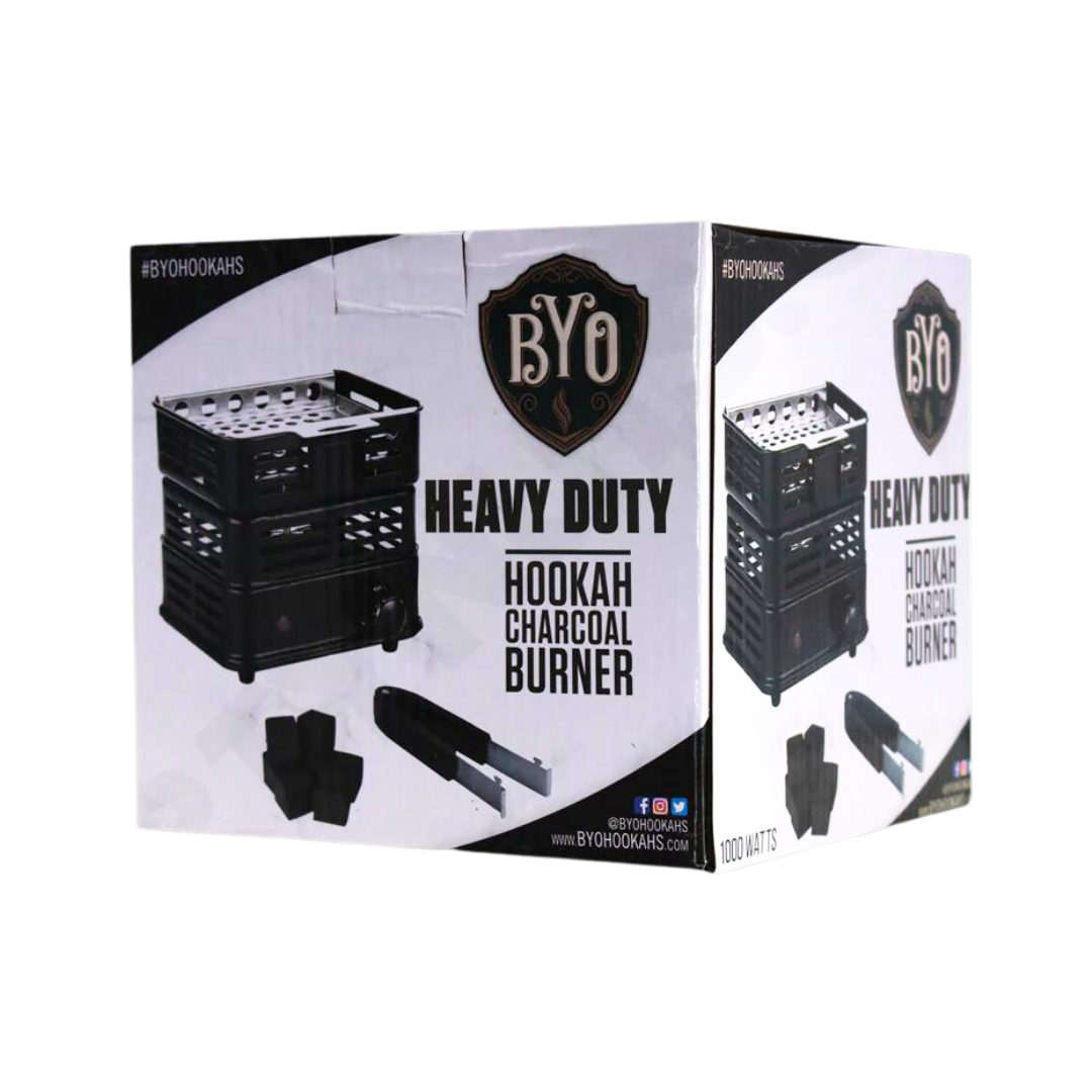 BYO HEAVY DUTY 1000 WATT HOOKAH CHARCOAL BURNER | ASSORTED COLORS