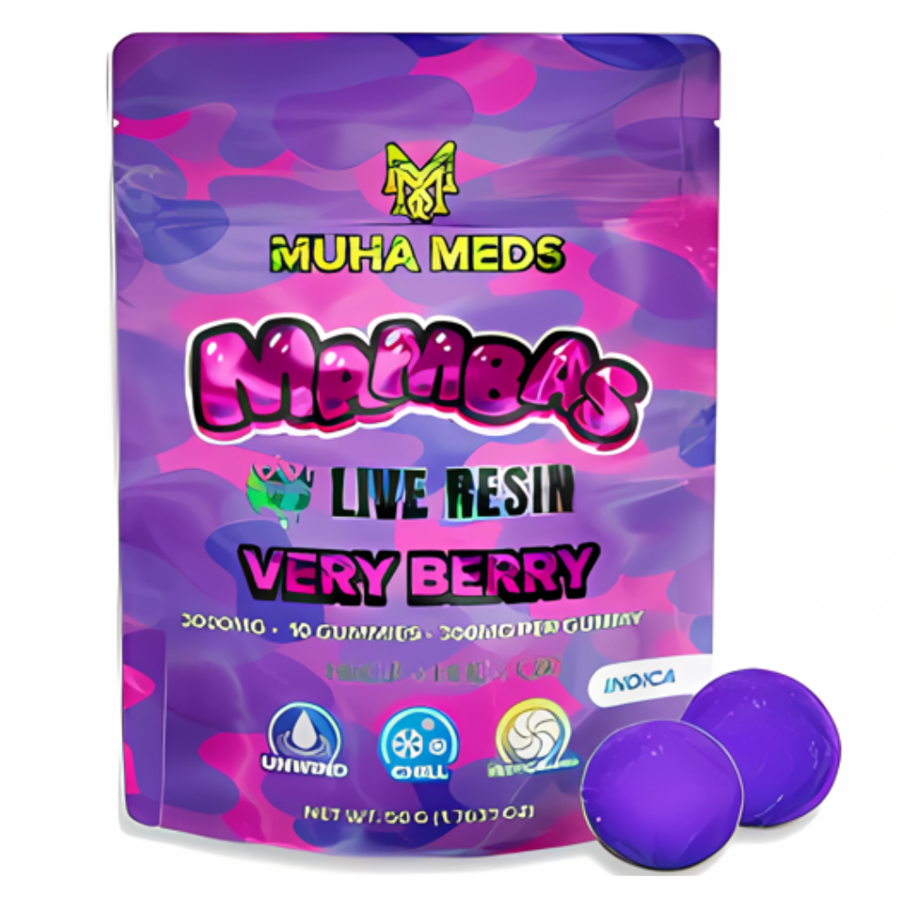 MUHA MEDS MAMBAS LIVE RESIN 3000MG GUMMIES - PACK OF 10