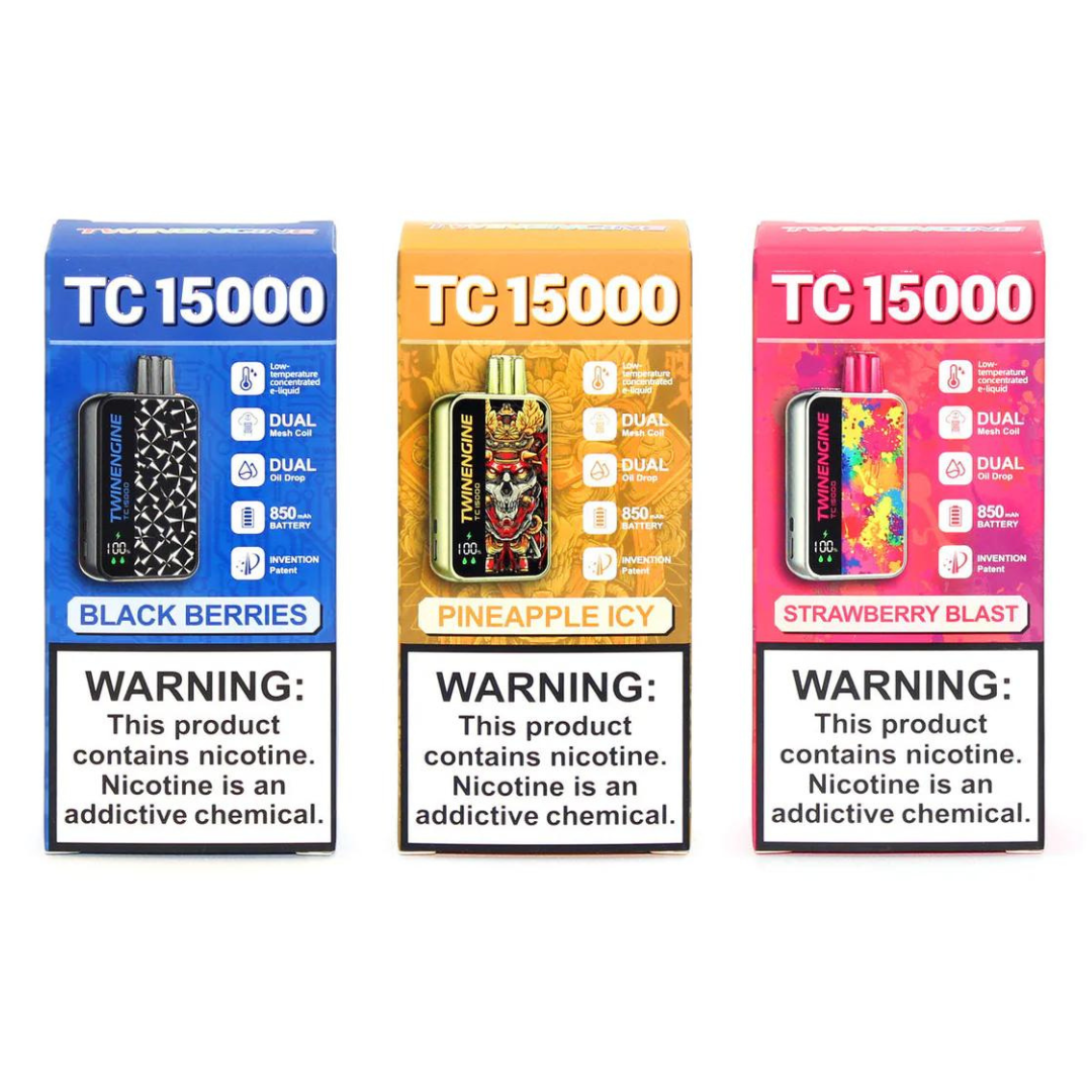 TWIN ENGINE TC15000 DISPOSABLE VAPE - PACK OF 5