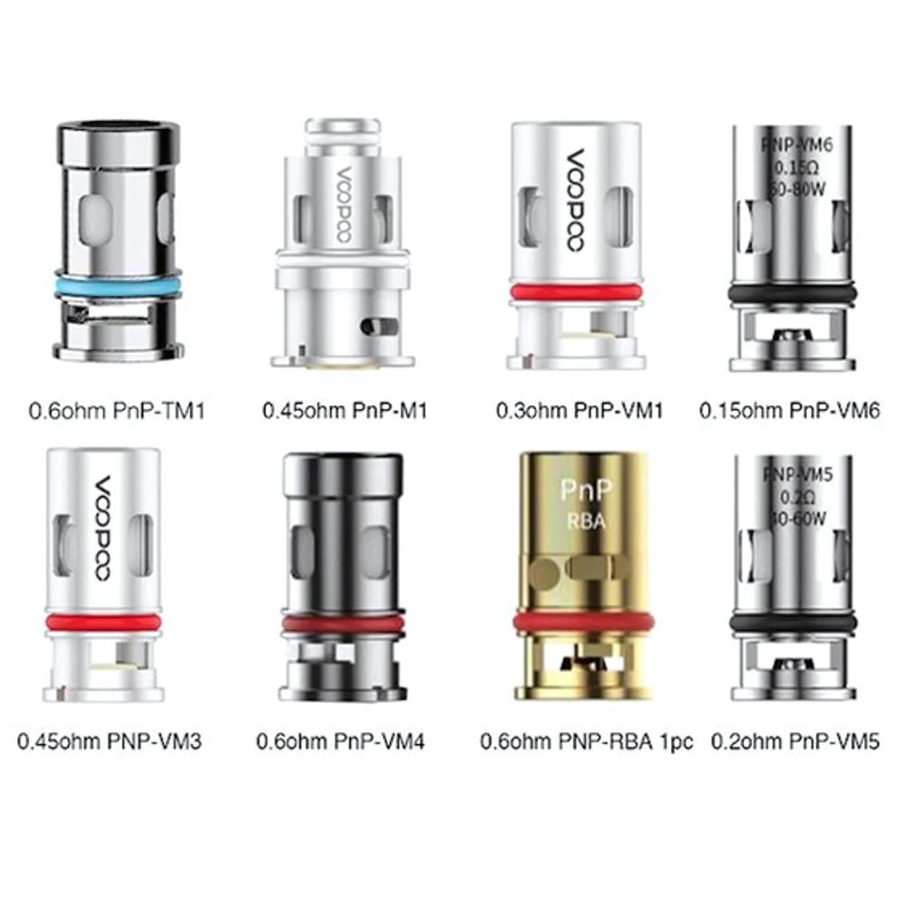 VOOPOO PnP REPLACEMENT COILS - PACK OF 5