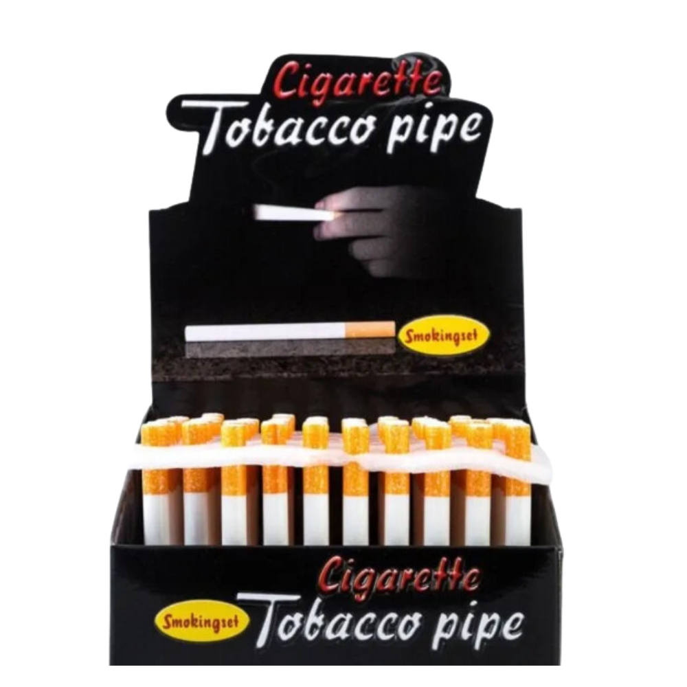 TOBACCO FANCY PIPE METAL CIGARETTE ONE-HITTER - PACK OF 100
