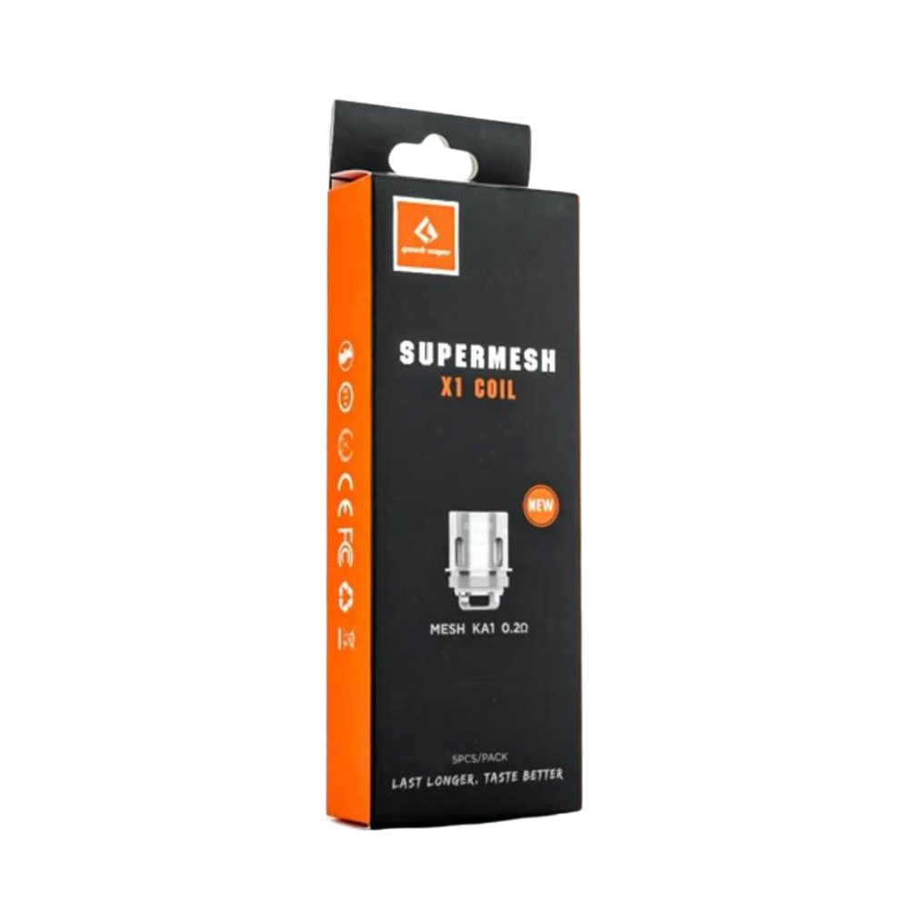 GEEKVAPE SUPERMESH X1 COIL 1 COUNT - PACK OF 5