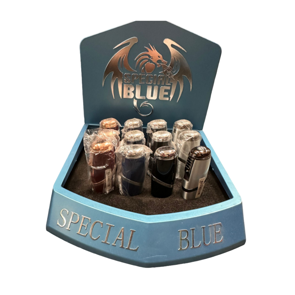 SPECIAL BLUE FLIP TOP LIGHTER - PACK OF 12