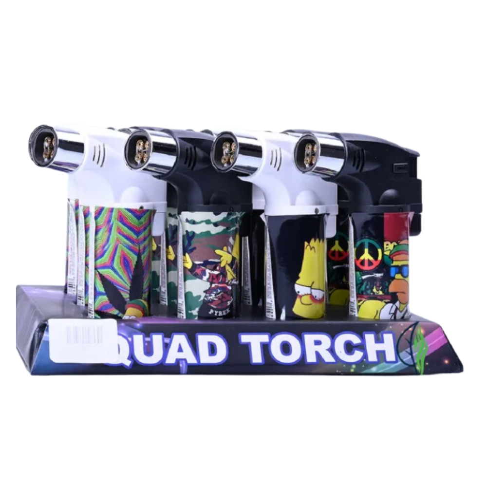 TECHNO TORCH SIMPSON DESIGN LIGHTER - PACK OF 9