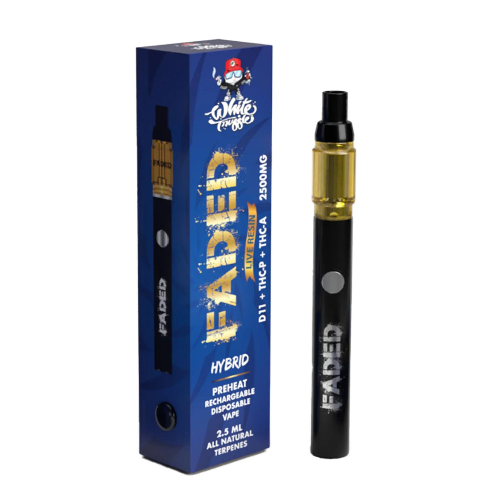 FADED DELTA 11 RECHARGEABLE 2.5ML DISPOSABLE VAPE - PACK OF 6