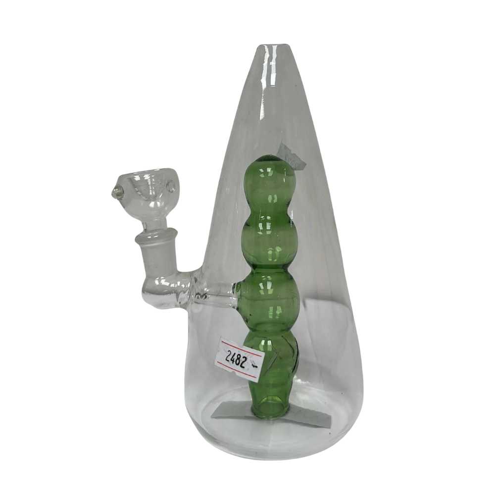 7 INCHES LAMP BONG WITH PERCOLATOR GLASS WATER PIPE (WP20)
