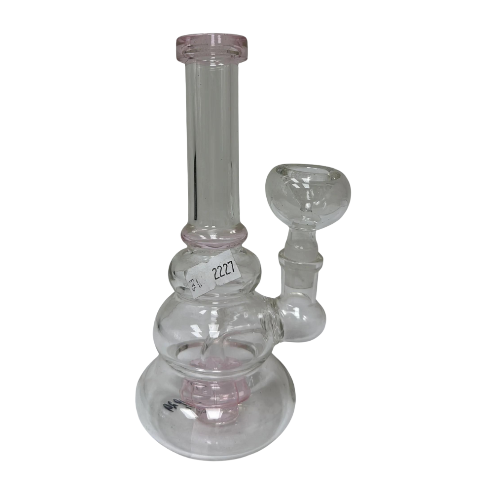 6.5 INCHES PINK PERCOLATOR WATER PIPE (WP29)