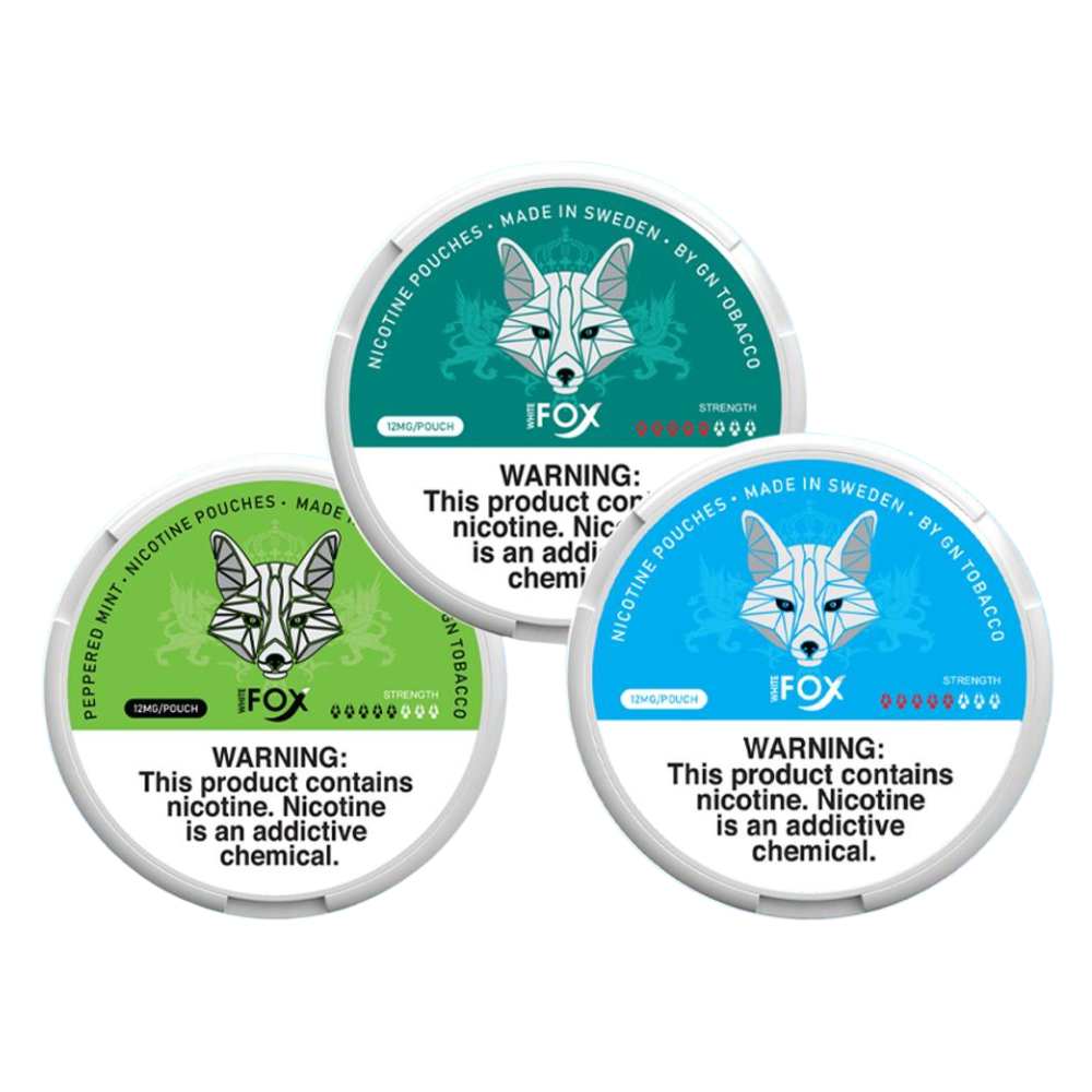 WHITE FOX NICOTINE POUCHES 12MG - PACK OF 5