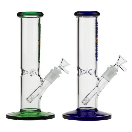 10 INCHES STRAIGHT TUBE GLASS WATER PIPE