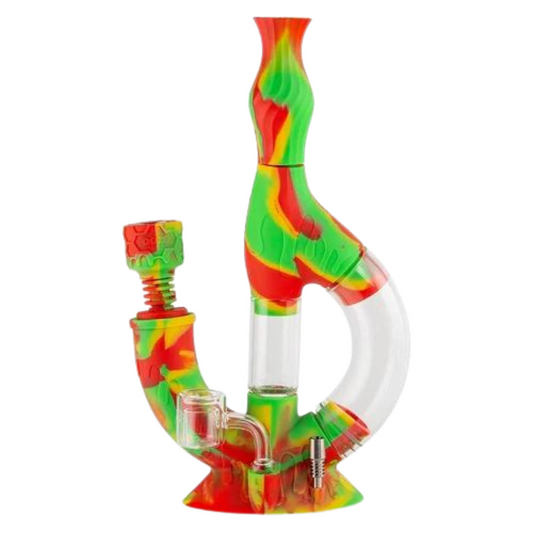 11 INCHES TRIPLE THREAT - DAB RIG, BONG & NECTAR COLLECTOR ASSORTED SWP37