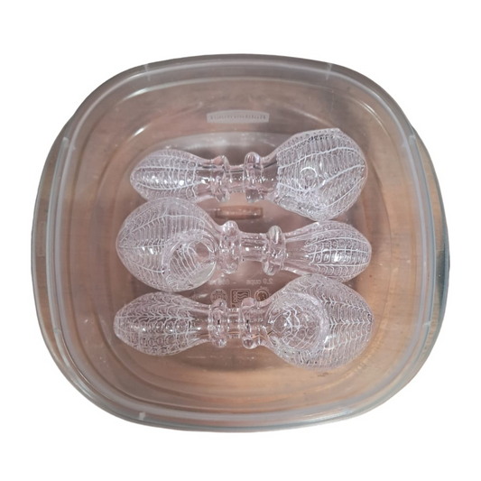 4.5 INCHES DOUBLE WALLED SPIDER WEB HAND PIPE - PACK OF 3