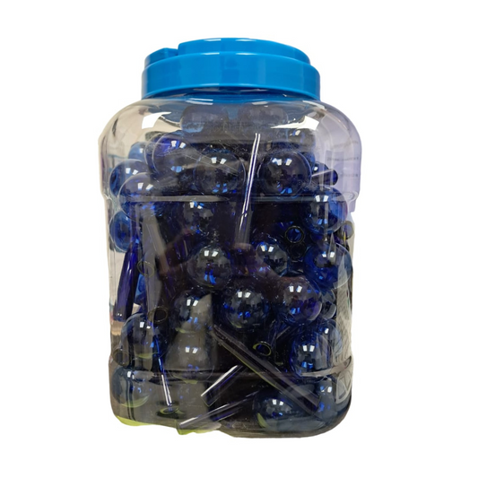 4 INCHES BLUE OIL BURNER - JAR OF 50