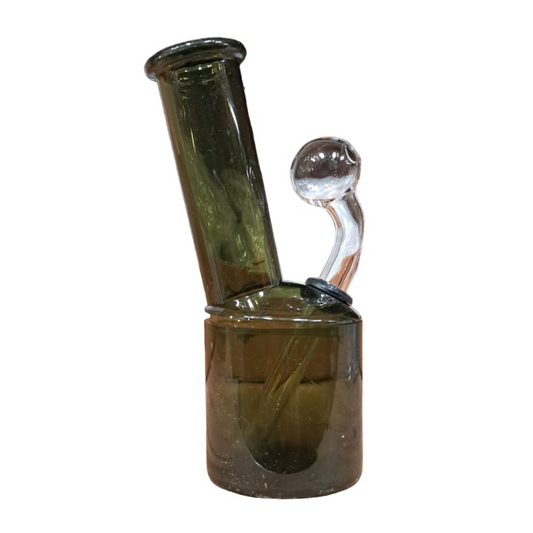 4 INCHES BUBBLE GLASS TRANSPARENT HAND PIPE