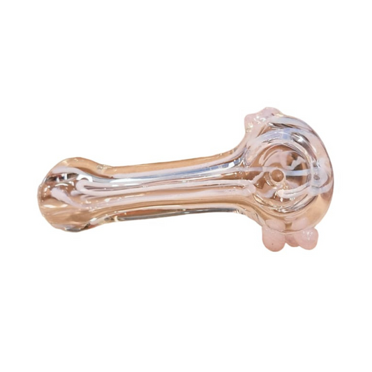 3.3 INCHES GLASS HAND PIPE (SPOON) ASSORTED - PACK OF 10