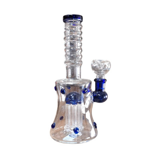8 INCHES PERCOLATOR GLASS WATER PIPE