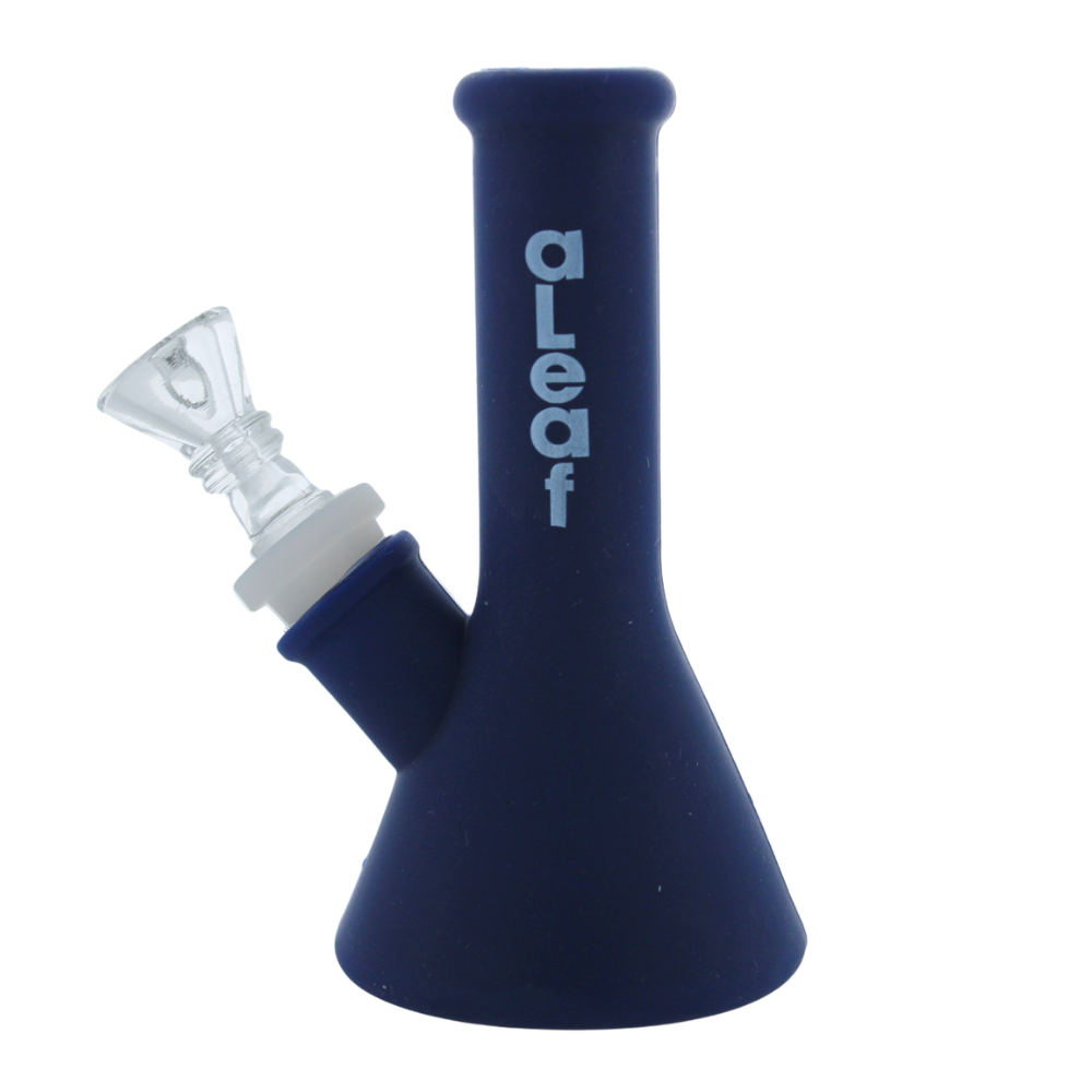 ALEAF 5 INCHES INDESTRUCTIBLE MINI SILICONE BONG WATERPIPE ASSORTED COLORS