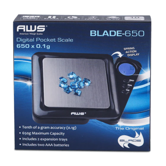 AWS BLADE 650G DIGITAL POCKET 650 x 0.1G SCALE