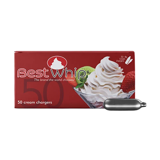 BEST WHIP 8G CREAM CHARGER 50 COUNTS - PACK OF 12