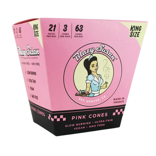 BLAZY SUSAN KING SIZE PINK CONES | PACK OF 3 - PACK OF 21