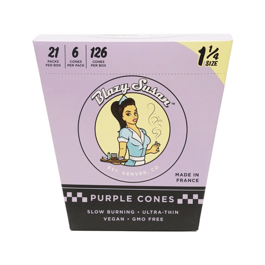 BLAZY SUSAN PURPLE 11/4 CONES - PACK OF 21