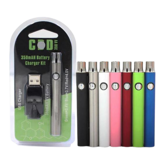 CBD 350 MAH BATTERY CHARGER KIT ASSORTED