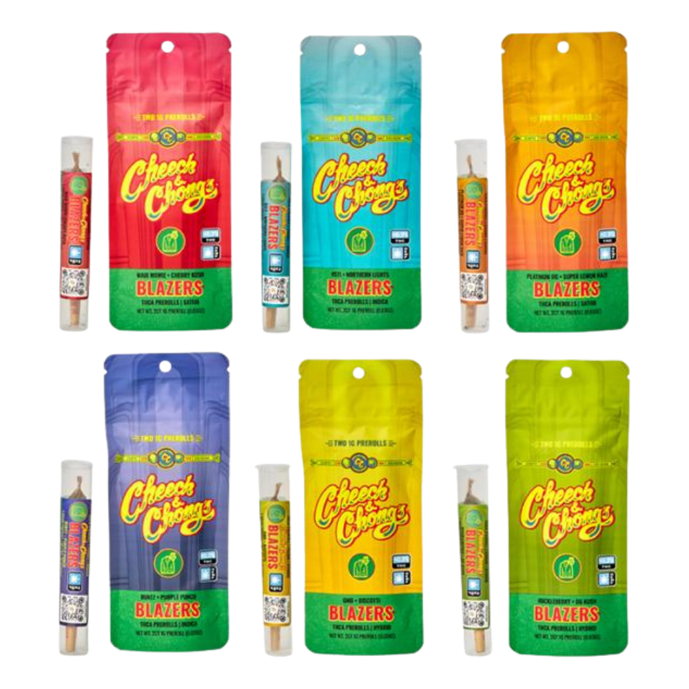 CHEECH AND CHONGS BLAZERS TWO 1G PREROLLS PER BAG - PACK OF 12