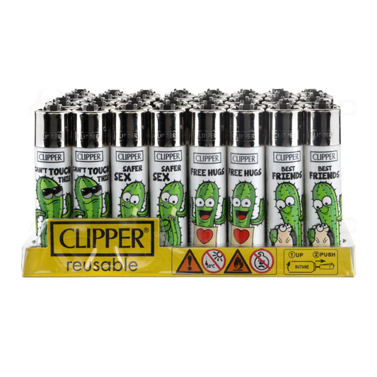 CLIPPERS REUSABLE CACTUS LIGHTER - PACK OF 48