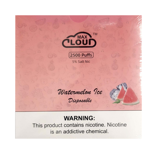 CLOUD MAX 2500 PUFFS DISPOSABLE VAPE - PACK OF 10