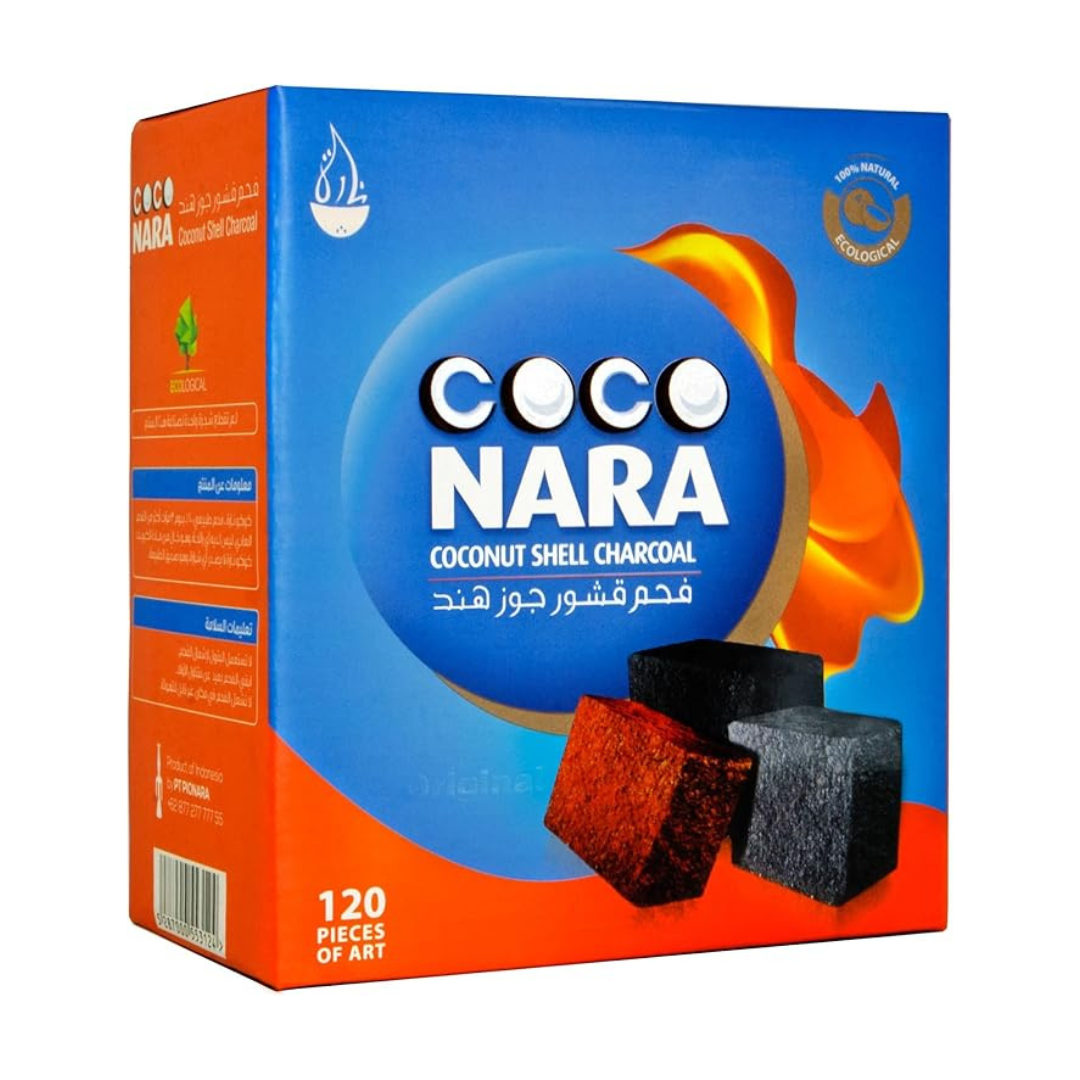 COCO NARA COCONUT SHELL CHARCOAL - PACK OF 120