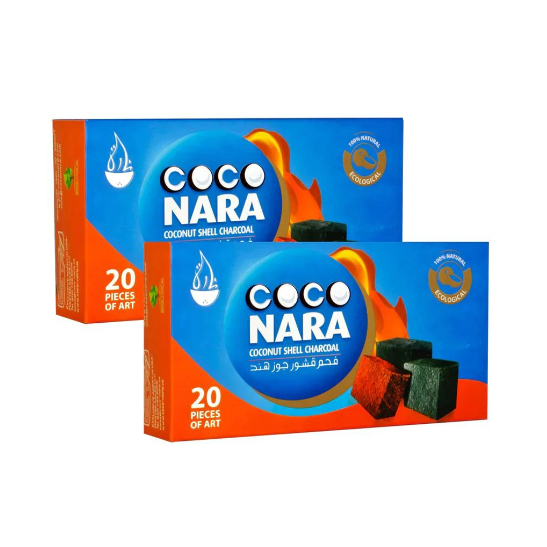 COCO NARA COCONUT SHELL CHARCOAL - PACK OF 20