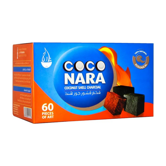 COCO NARA COCONUT SHELL CHARCOAL - PACK OF 60