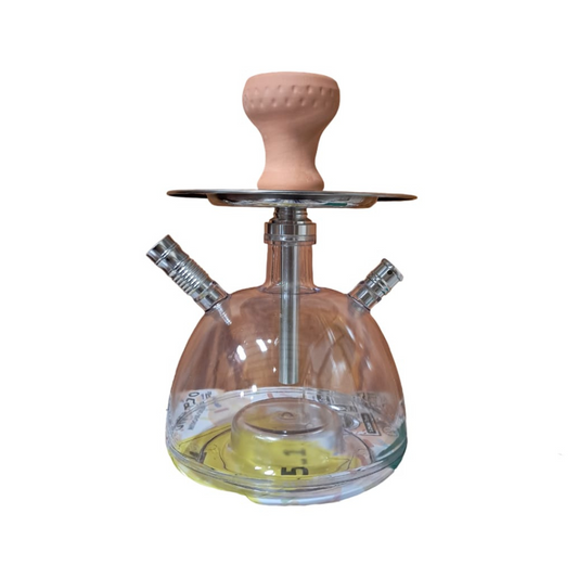 DOME SHAPED CLEAR 14 INCHES ACRYLIC HOOKAH (H7)