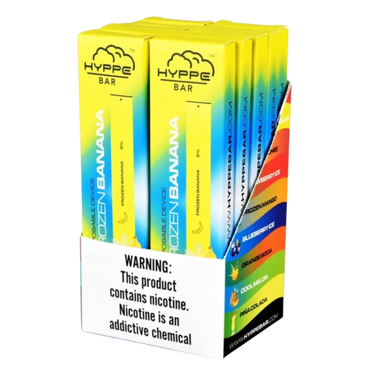 HYPPE BAR 300 PUFFS DISPOSABLE VAPE - PACK OF 10