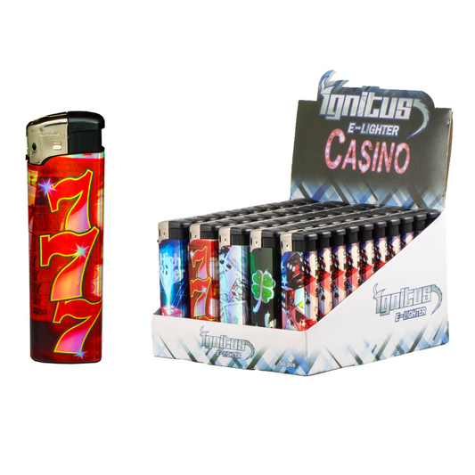 IGNITUS E-LIGHTER CASINO CLIPPER - PACK OF 50