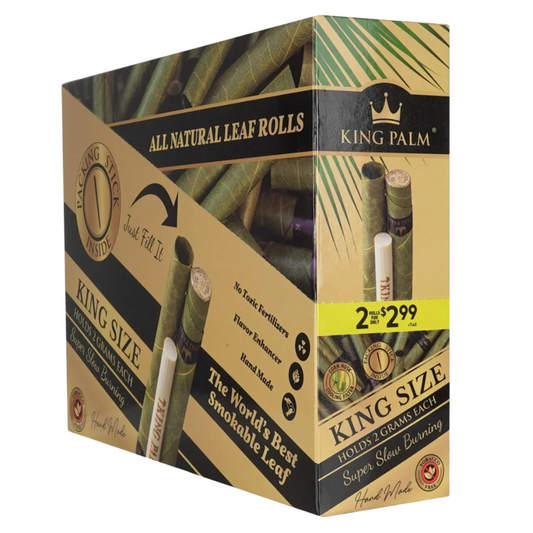 KING PALM KING SIZE ROLLS - PACK OF 2