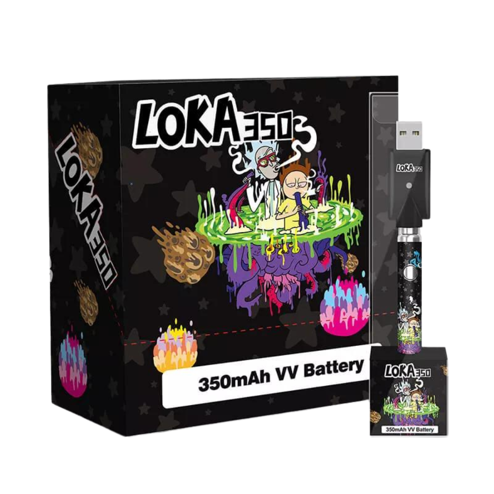 LOKA 350mAH ELECTRONIC VAPE CART BATTERY - PACK OF 12