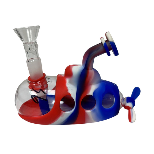 MULTI COLORED SILICONE BONG WATERPIPE KIT ASSORTED COLORS