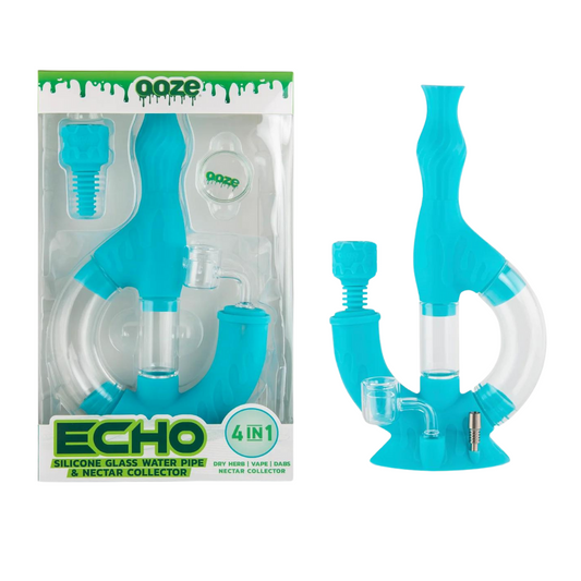 OOZE ECHO SILICONE WATER PIPE, DAB RIG & DAB STRAW ASSORTED