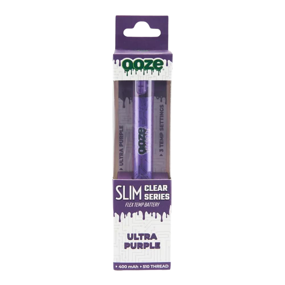 OOZE SLIM CLEAR FLEX TEMP SERIES 510 THREADED BATTERY