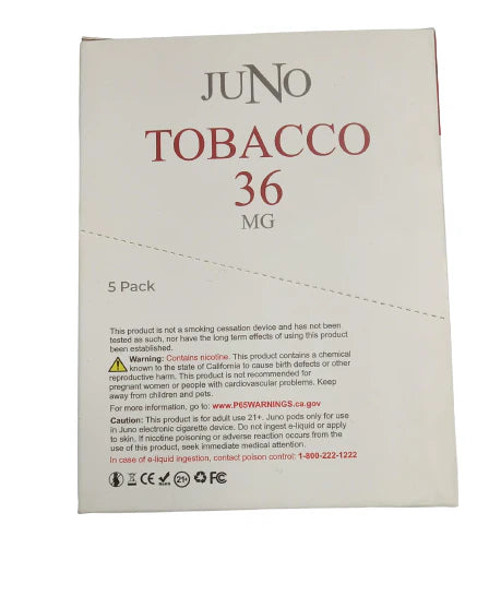 JUNO PODS TOBACCO - PACK OF 5