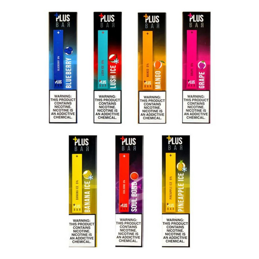 PLUSBAR 300 PUFFS DISPOSABLE VAPE - PACK OF 10