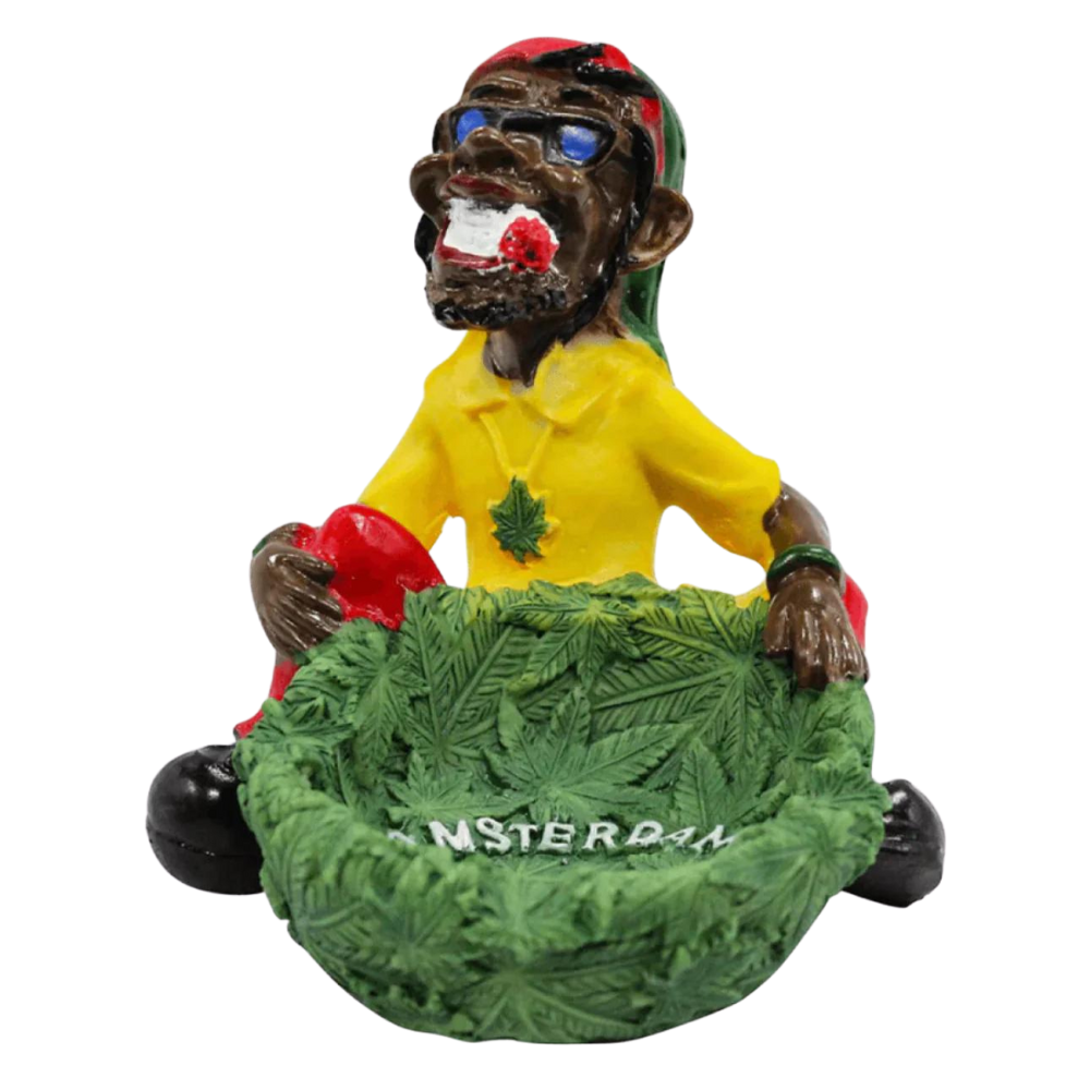 POLY JAMAICAN RESIN ASHTRAY