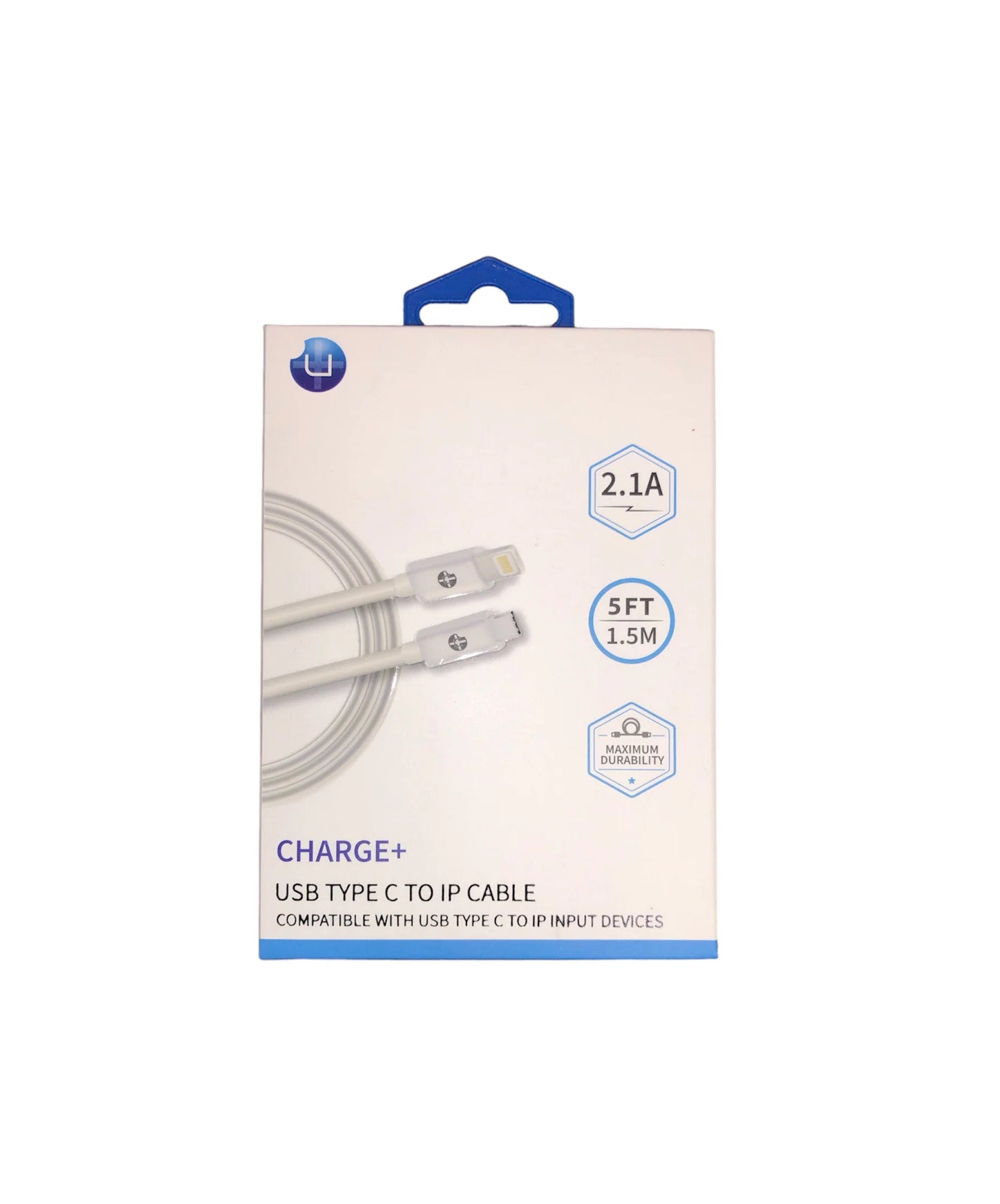 UPLUS CHARGE + TYPE C TO IPHONE CABLE 5FT