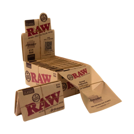 RAW ARTESANO CLASSIC 11/4 ROLLING PAPERS - PACK OF 15