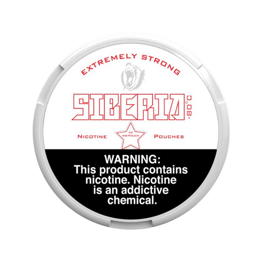 SIBERIA EXTREMELY STRONG NICOTINE POUCHES 33MG - PACK OF 5
