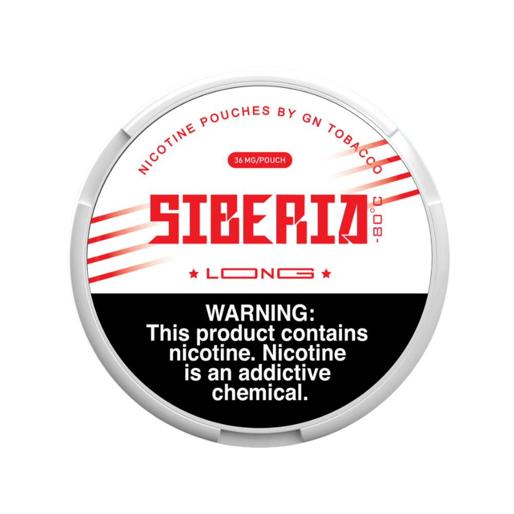SIBERIA LONG NICOTINE POUCHES 36MG - PACK OF 5