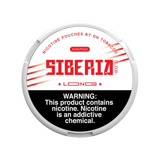 SIBERIA LONG NICOTINE POUCHES 36MG - PACK OF 5
