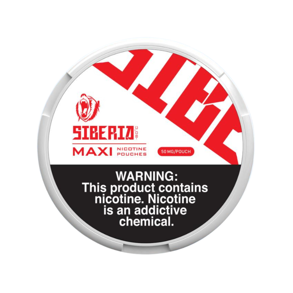 SIBERIA MAXI NICOTINE POUCHES 50MG - PACK OF 5