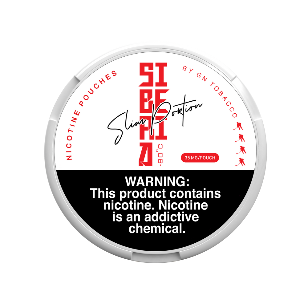 SIBERIA SLIM PORTION NICOTINE POUCHES 35MG - PACK OF 5